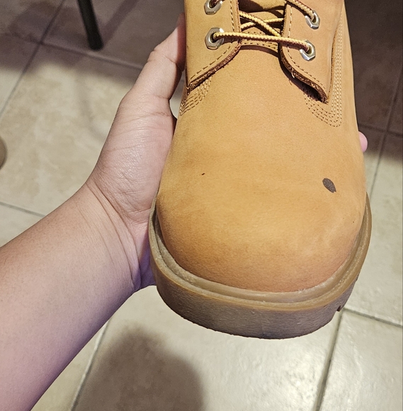 Men's 10.5 Timberland Boots - Wheat Nubuck/Tan - Fair Condition - Picture 7 of 7